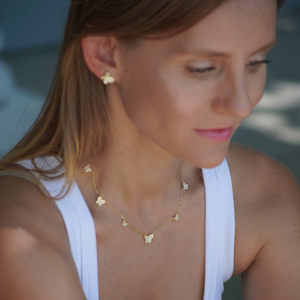 The Butterfly Necklace | Gold