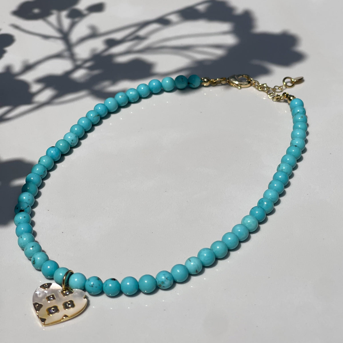 Kali Natural Turquoise Candy Necklace