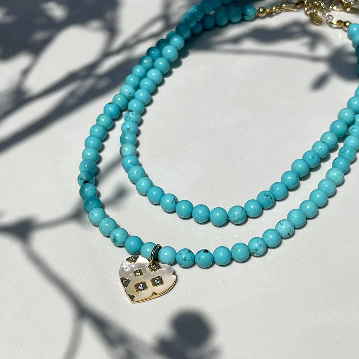 Kali Natural Turquoise Candy Necklace