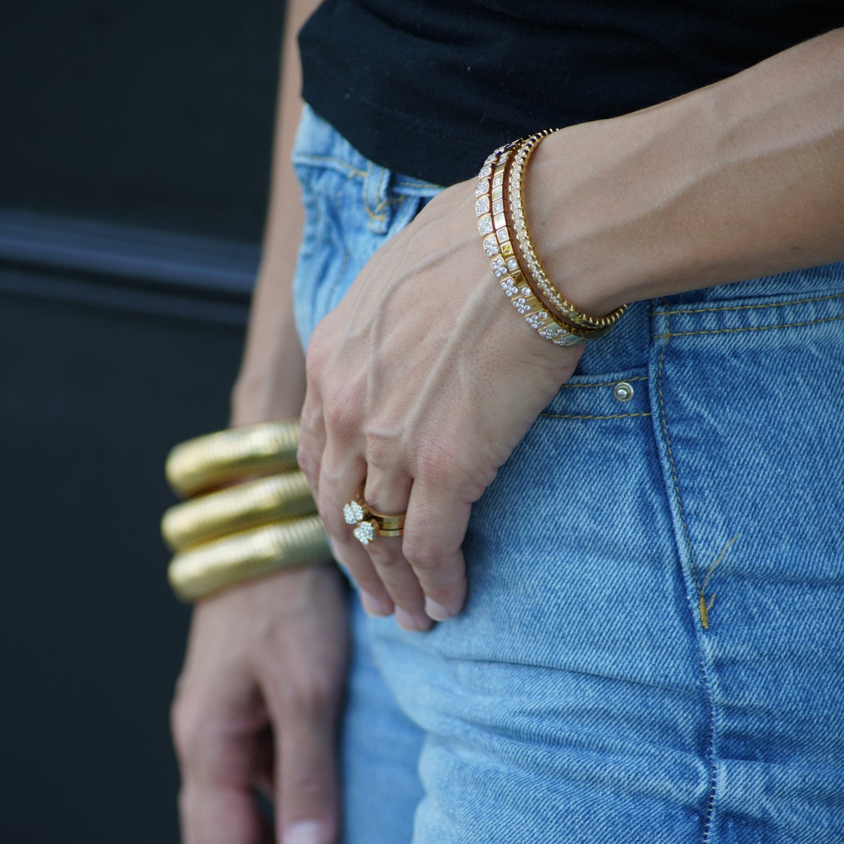 Mari Cuff Luxe | Gold