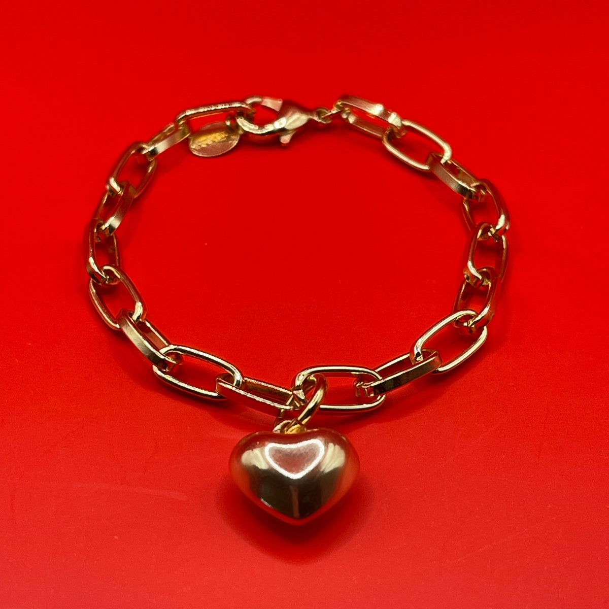 Puffy Bauble Heart Love Bracelet