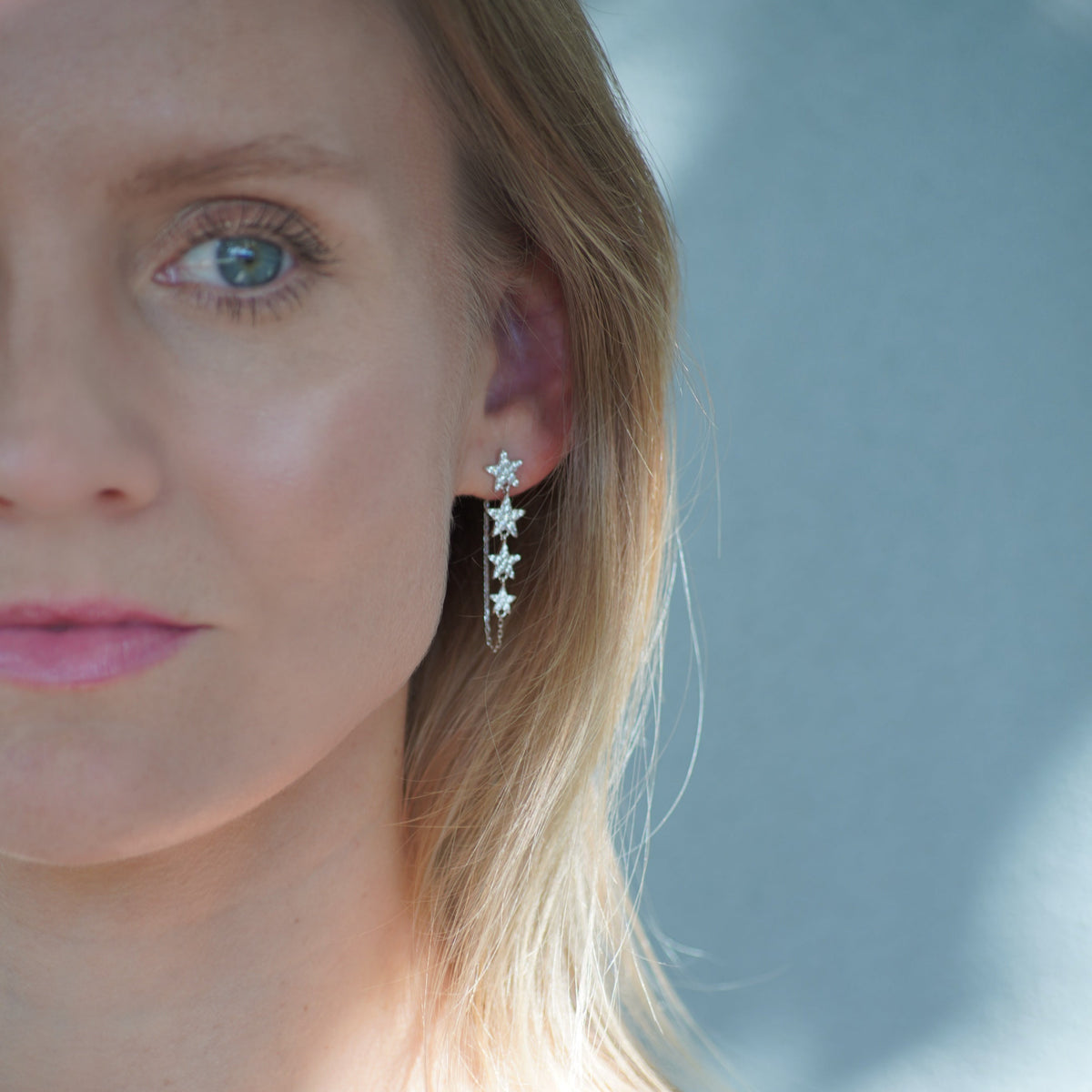 Wish Upon A Star Earrings | Silver