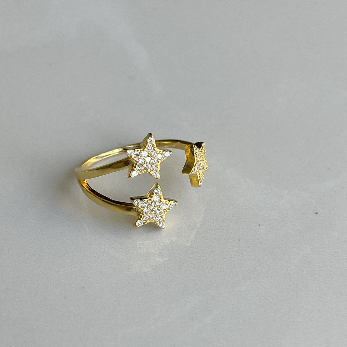 Wish Upon A Star Ring | Gold