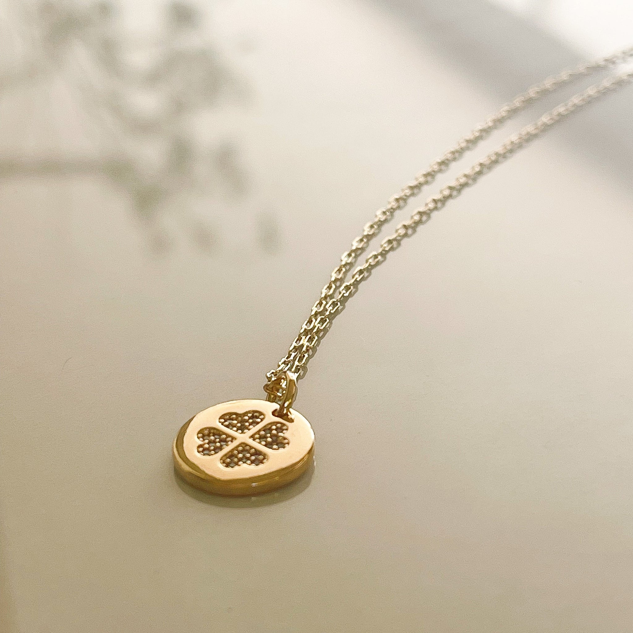 14K/18k Gold Kaiu Hope Necklace - Clover Necklace